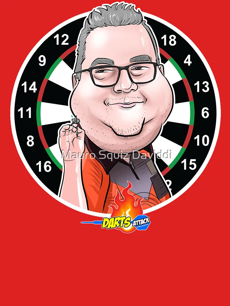 Caricatura Stephen Bunting by Darts Attack Classic T-Shirt