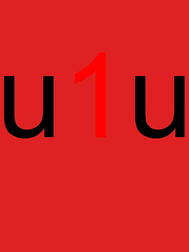 u1u Black Classic T-Shirt