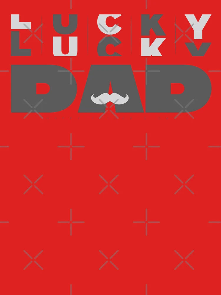 Lucky Dad - Father's Day T-Shirt - Black Classic T-Shirt