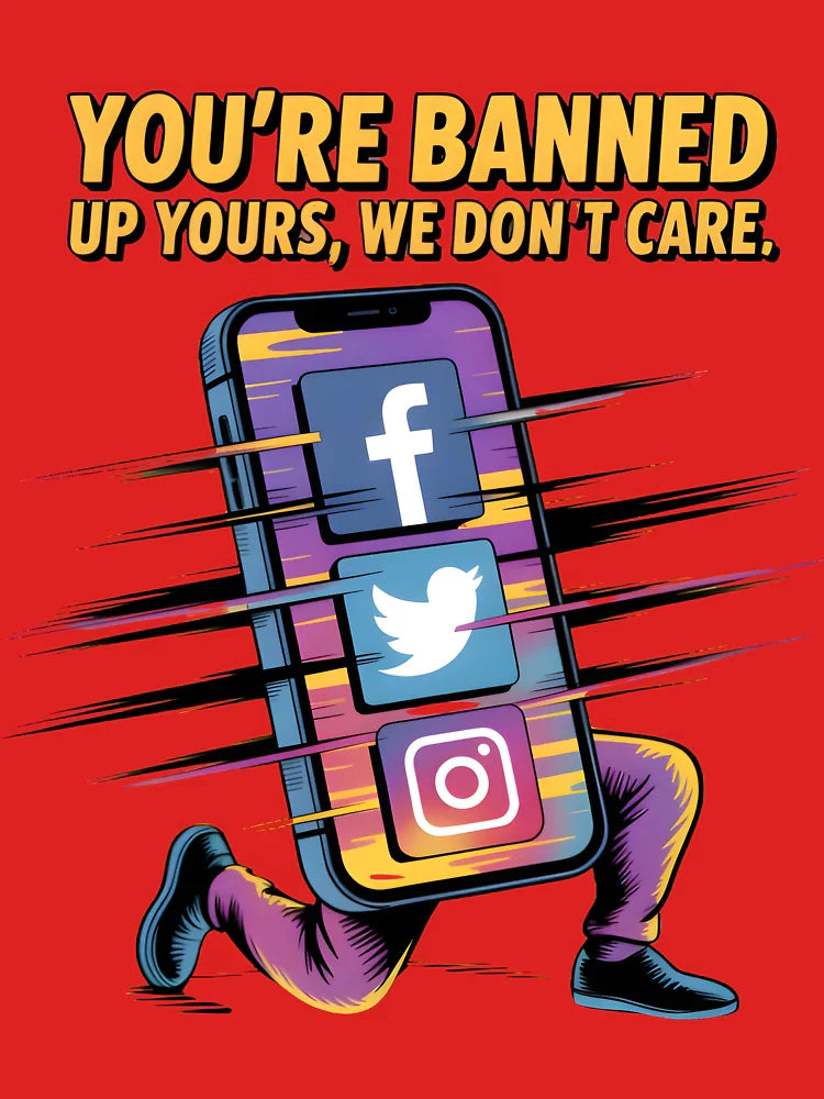 Banned By Social Platform Media Classic T-Shirt