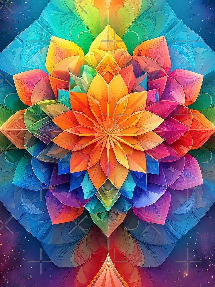 Beautiful and heavenly paper mandalas, kaleidoscope of shapes, origami Classic T-Shirt