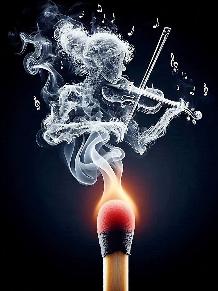 Matchstick Violin Lady  Classic T-Shirt