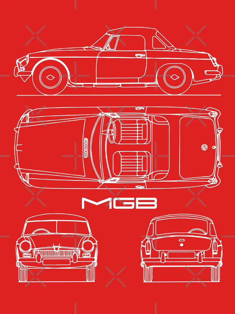 The MGB Blueprint Classic T-Shirt
