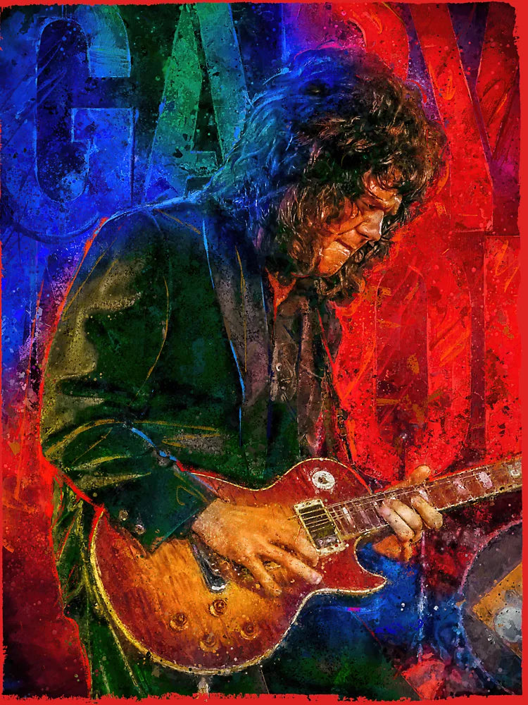 Gary Moore Tribute portrait art Classic T-Shirt