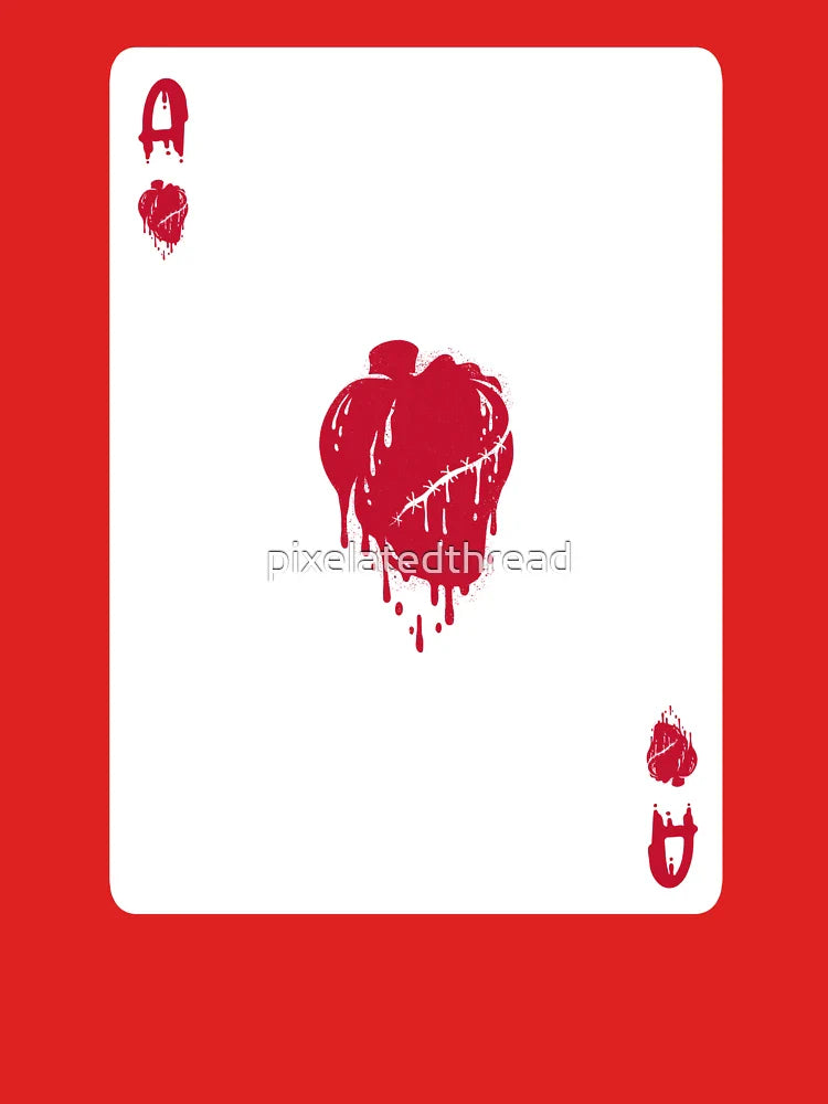 Ace of Hearts (Bleeding Heart) Card Classic T-Shirt