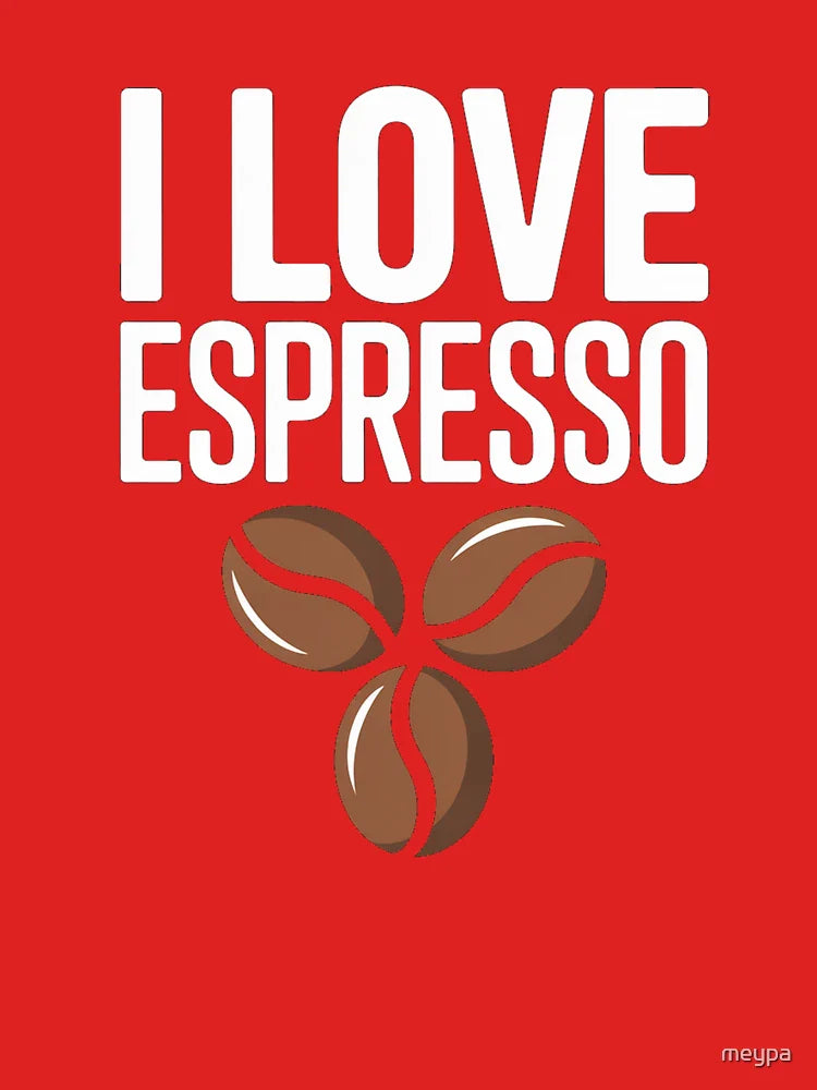 I Love Espresso Coffee Beans Design for Coffee Enthusiasts Classic T-Shirt