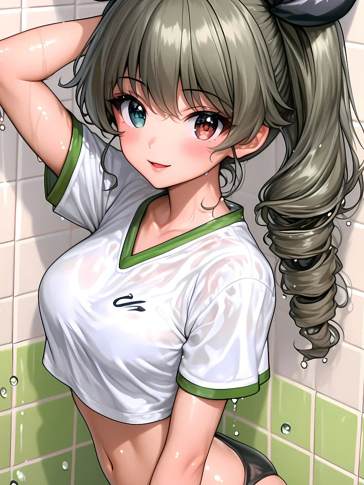 Anchovy Girls und Panzer Cool Mischievous Spirit Wet Hair Anime Classic T-Shirt