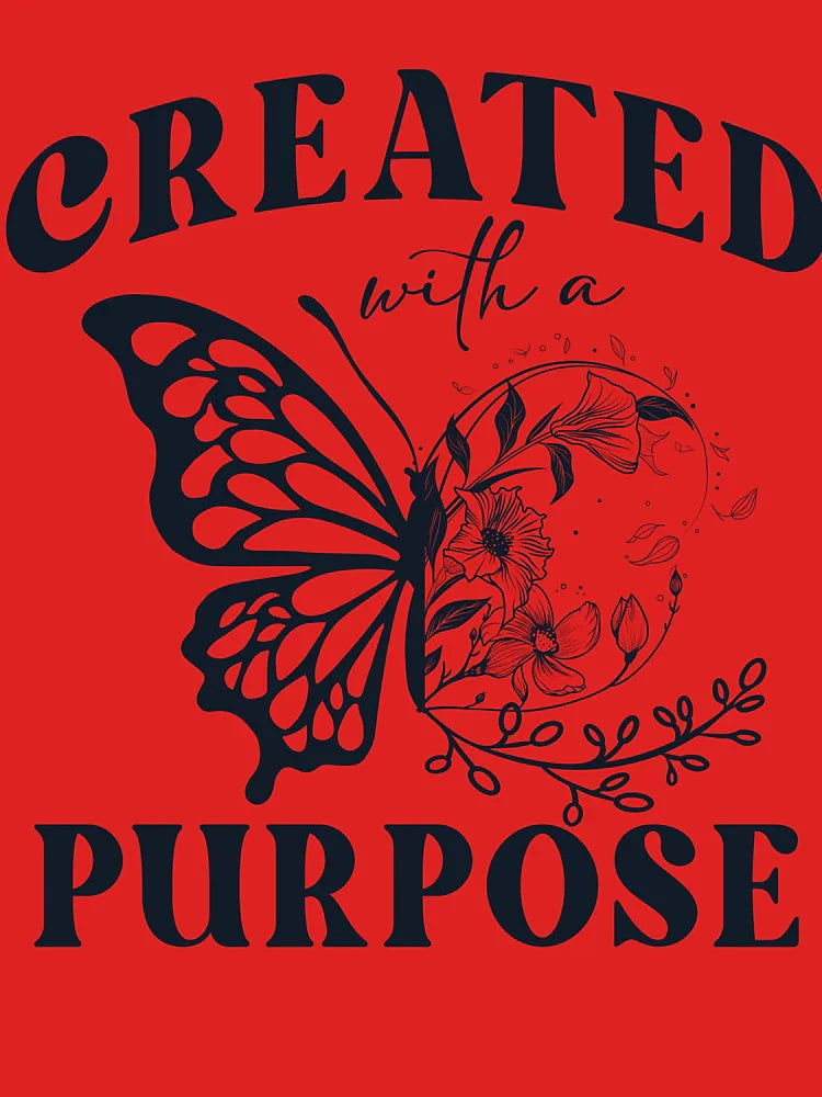 Created With a Purpose Butterfly Classic T-Shirt