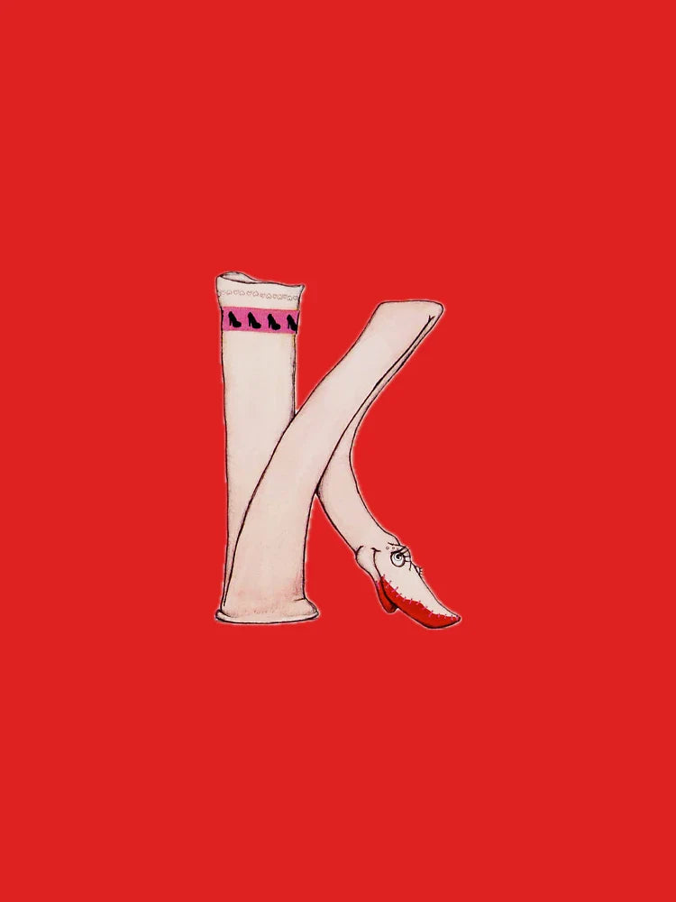 Uppercase Letter K Sock Classic T-Shirt