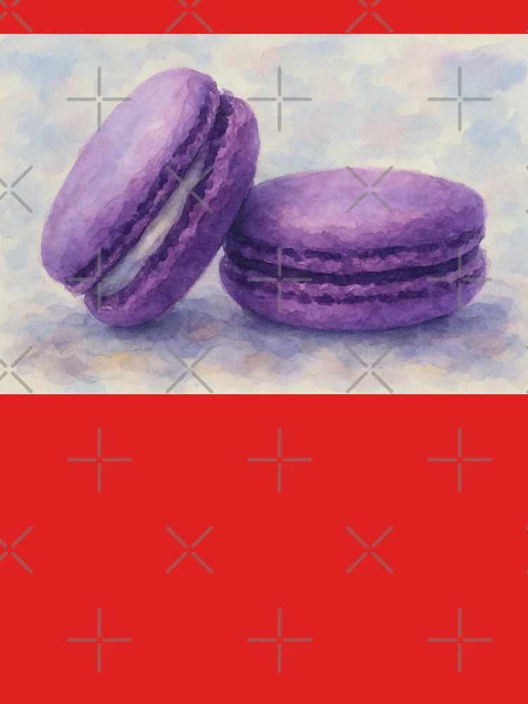 Watercolor Lavender Macarons – AI Enhanced from My Original Photo Classic T-Shirt