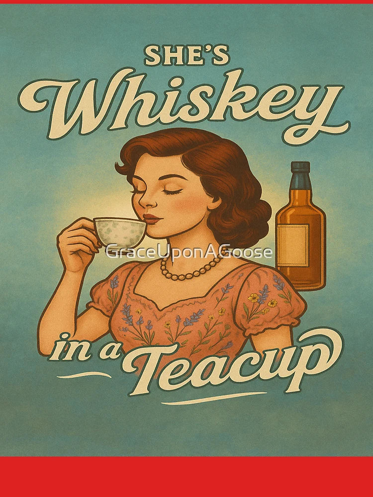 She’s Whiskey in a Teacup – Vintage Southern Charm Design Classic T-Shirt
