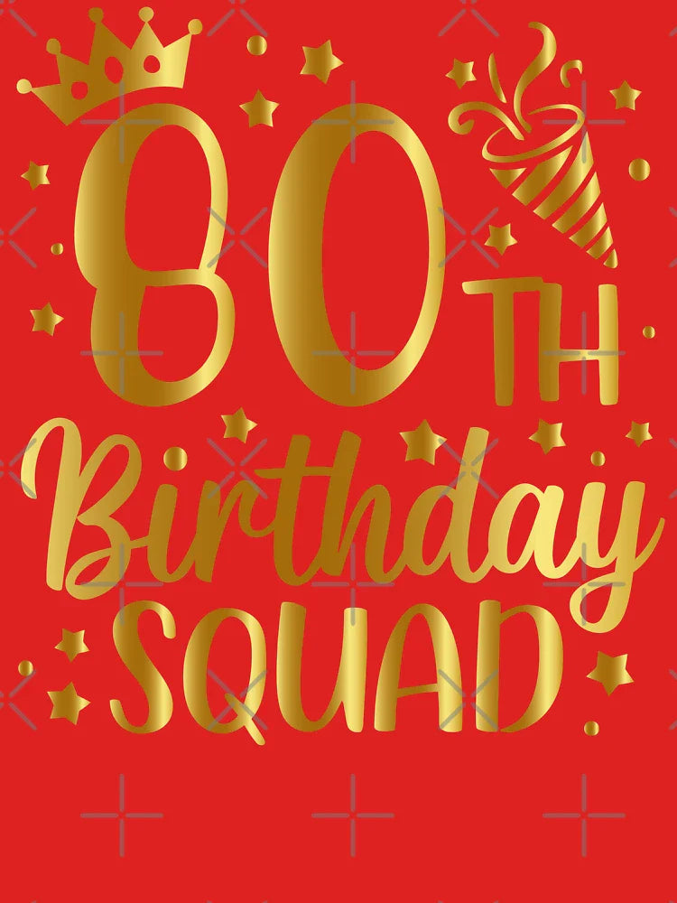 80th Birthday Squad 1945 Bday Party Group Women Classic T-Shirt