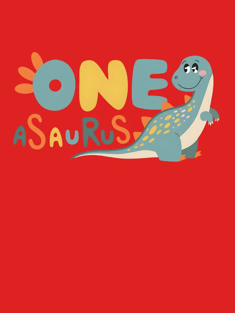 One Asaurus Bubble Dinosaur First Birthday Boy Minimalist Classic T-Shirt