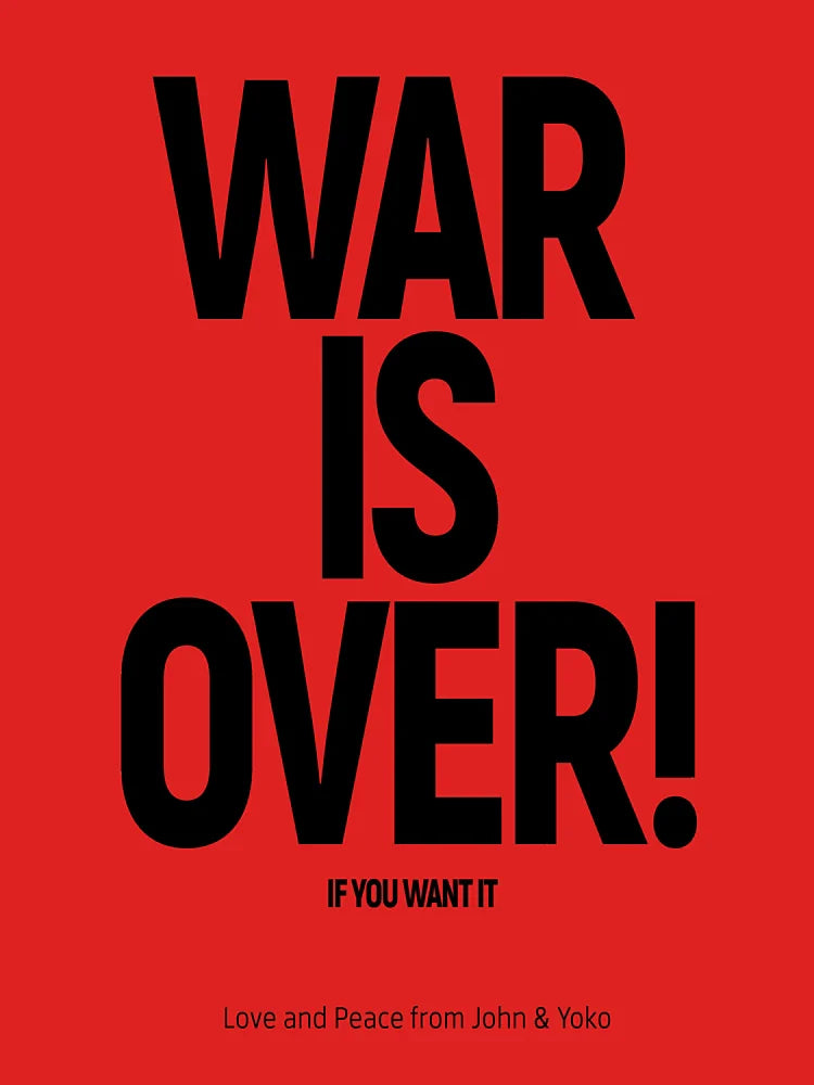WAR IS OVER! IF YOU WANT IT: (John & Yoko) in Original Black on White Classic T-Shirt