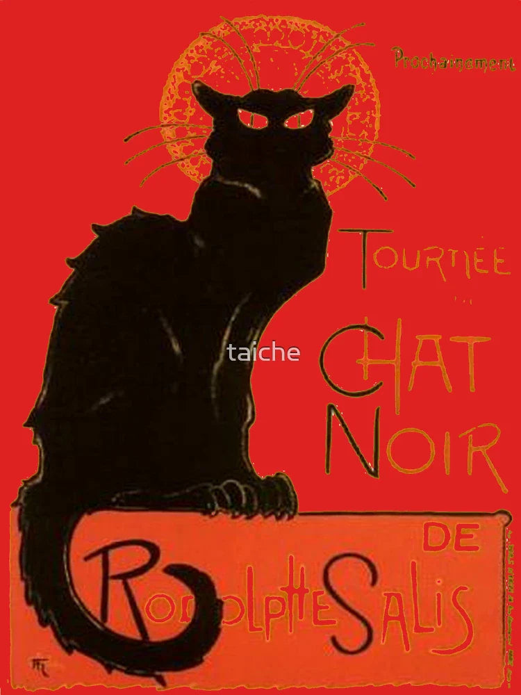 Tournee Du Chat Noir After Steinlein Vintage Distressed Classic T-Shirt