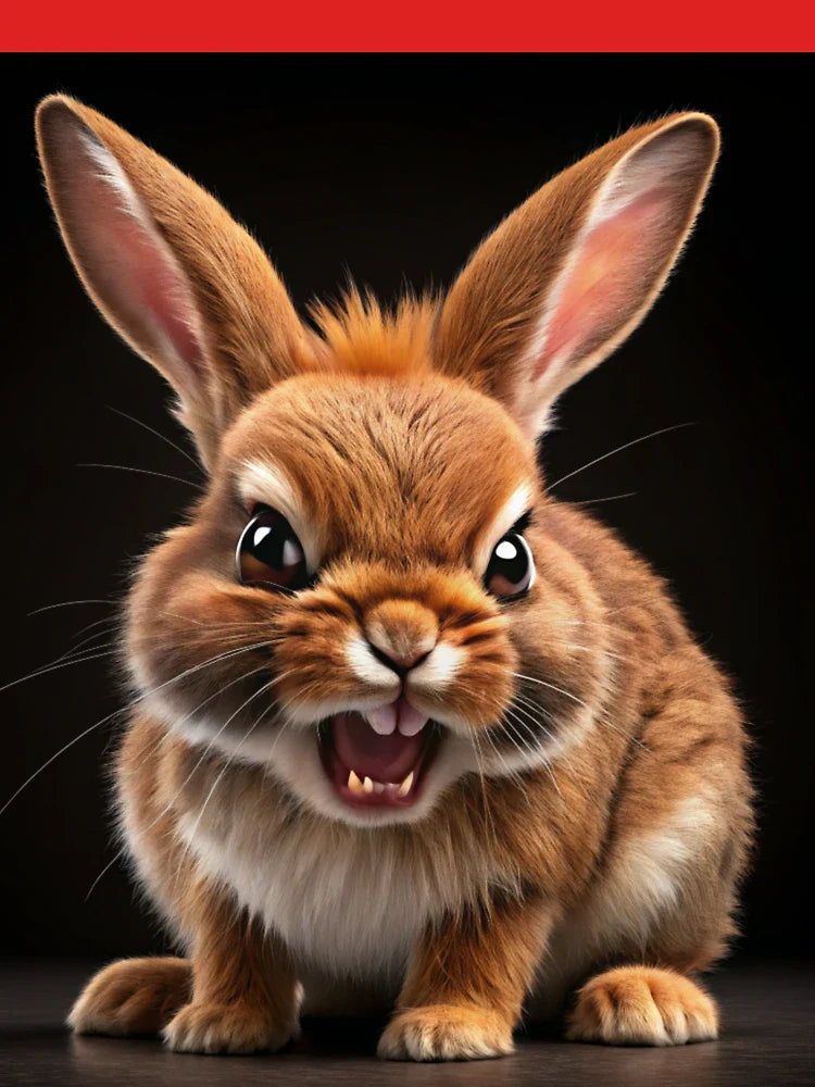 Brown Angry Bunny Bun Classic T-Shirt