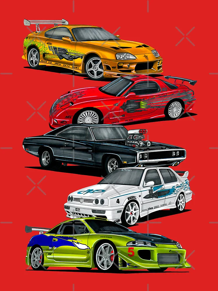 Mens Best Jdm Legendary Car From Movie 2Gz-Gte Supra A80 Rx-7 Fd American Muscle Classic T-Shirt