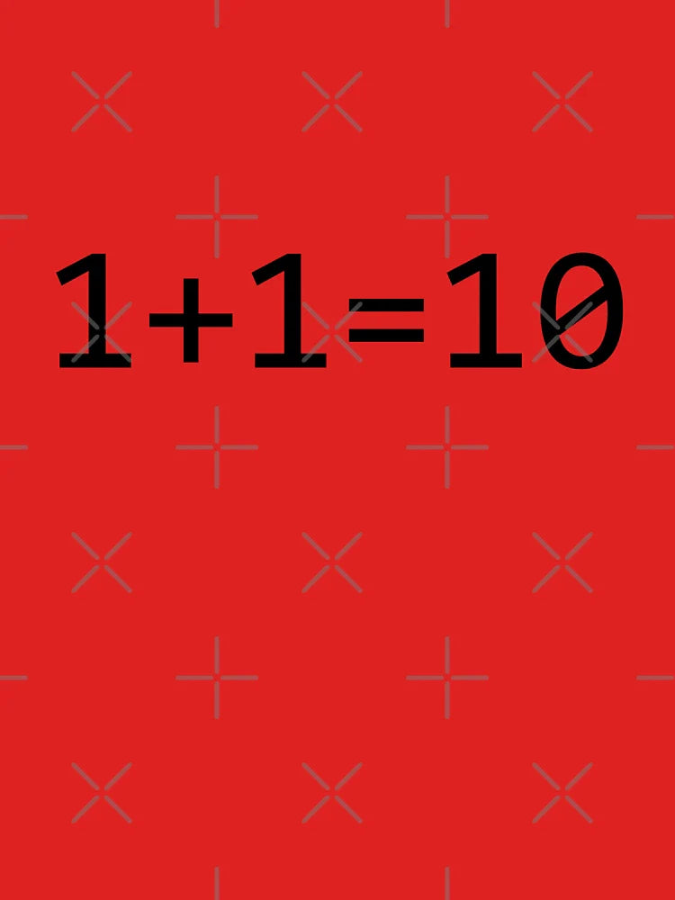 1+1=10 Binary - Funny Programming Jokes Classic T-Shirt