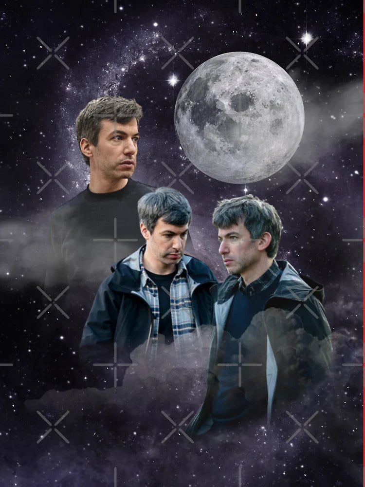 Nathan Fielder Dramatic Galaxy Wolf Print Style Classic T-Shirt