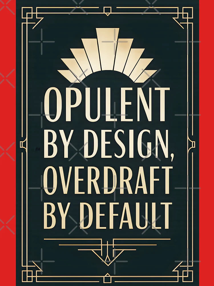 Funny overdraft Deco Vintage slogan. Classic T-Shirt