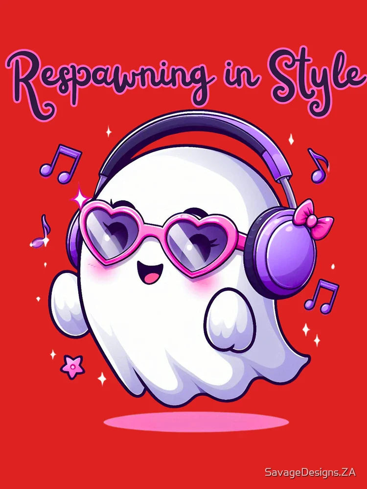 Respawning in Style – Glam Ghost with Shades Classic T-Shirt