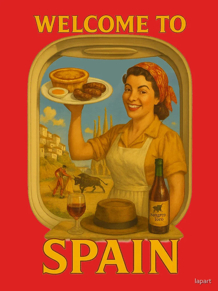 Welcome to Spain – Whimsical Travel Art | Part of the “Welcome To” World Collection Classic T-Shirt