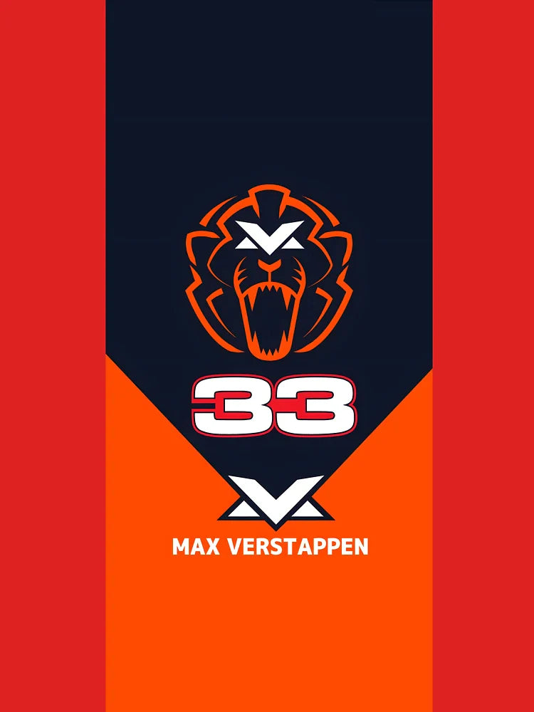 Max Verstappen 33 Lion Logo Design Classic T-Shirt