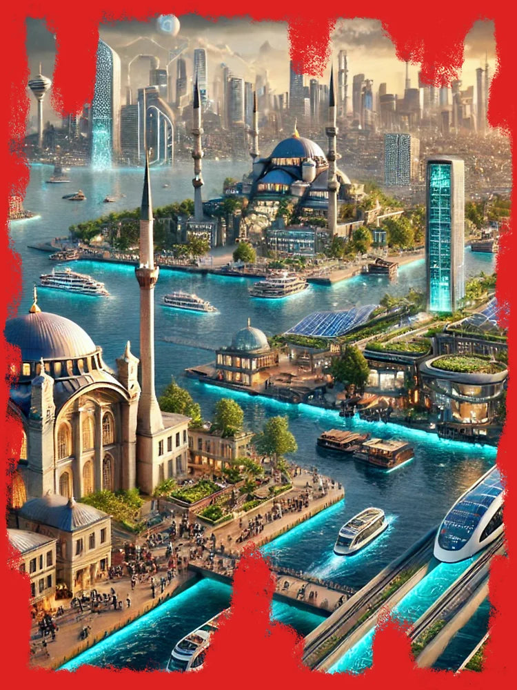 Istanbul - Futuristic Cities Classic T-Shirt