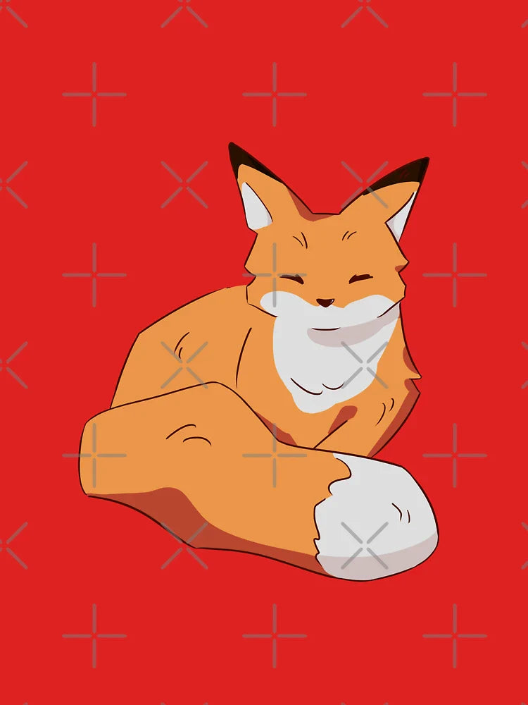 Fox Tucked in her Tail. Classic T-Shirt