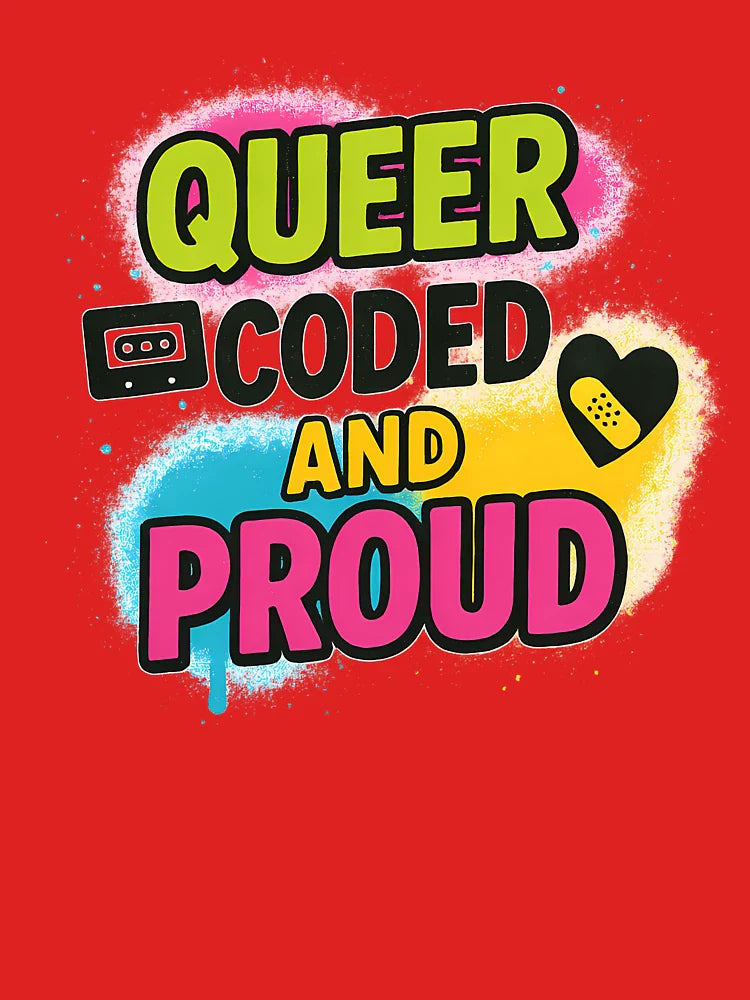 Queer Coded and Proud â€“ Bold Retro Design Classic T-Shirt