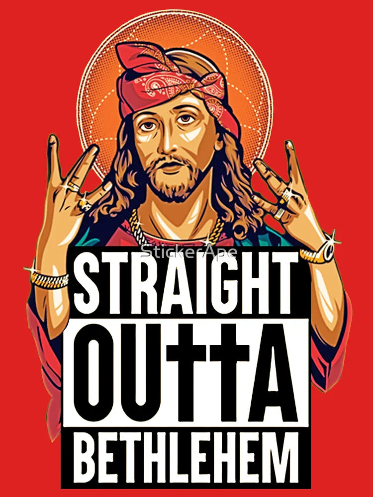 Straight Outta Bethlehem; Jesus Christus; Classic T-Shirt