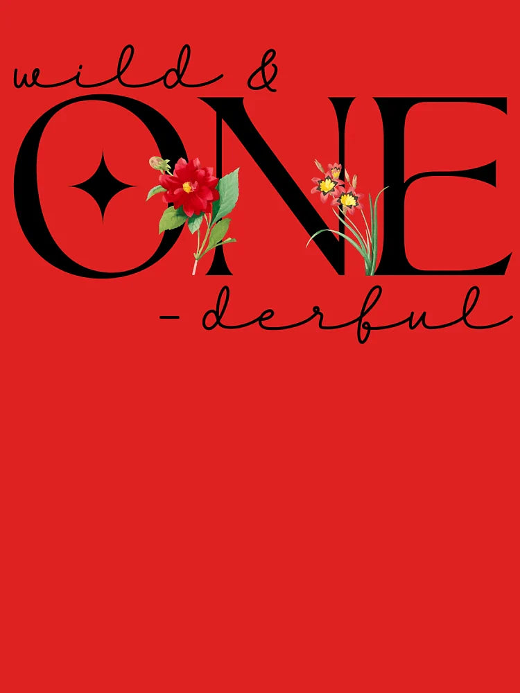Wild Onederful Floral First Birthday Boho Girl Classic T-Shirt