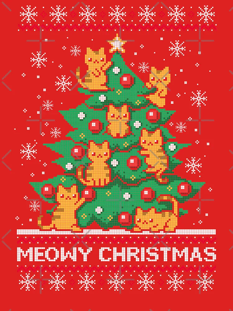 Meowy christmas ugly sweater Classic T-Shirt
