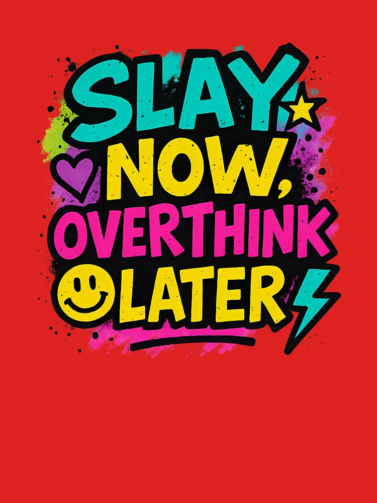 Slay Now, Overthink Later – Bold Pride Art Classic T-Shirt