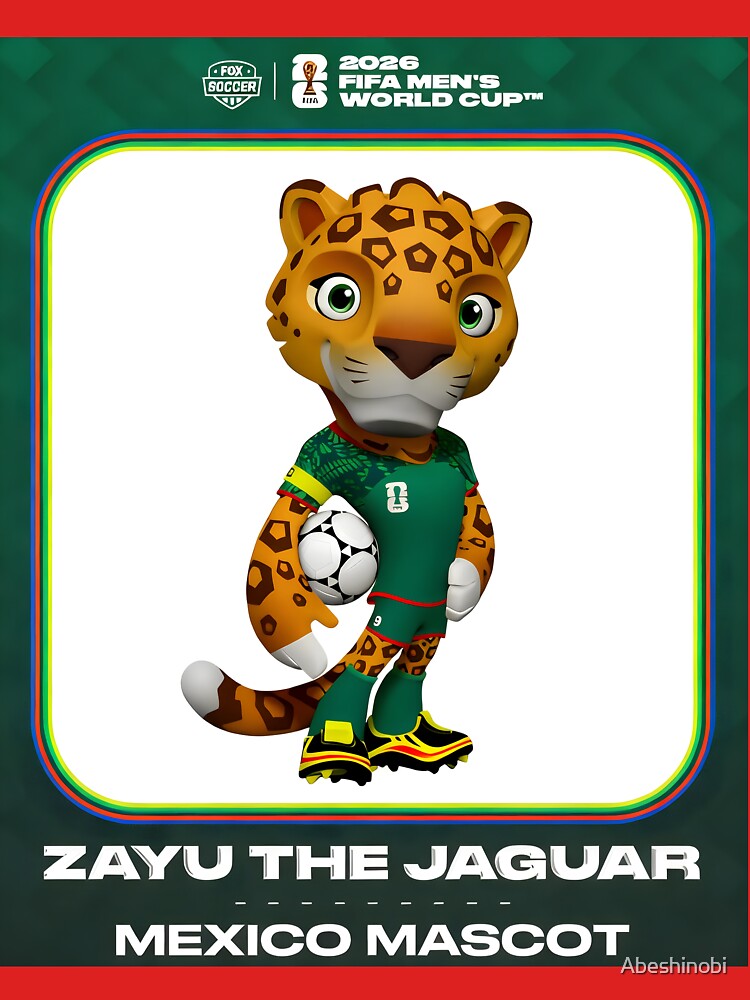 2026 Mexican Soccer Mascot – Zayu the Jaguar by Abeshinobi