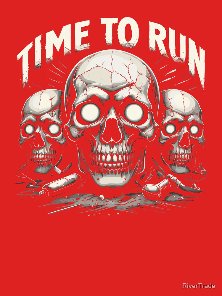 Time to Run Skull Art T-Shirt Classic T-Shirt