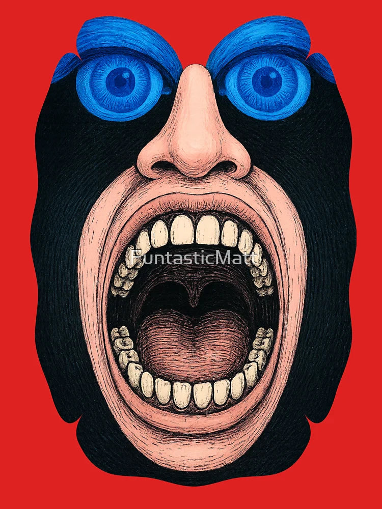 Weird Face Screaming Classic T-Shirt