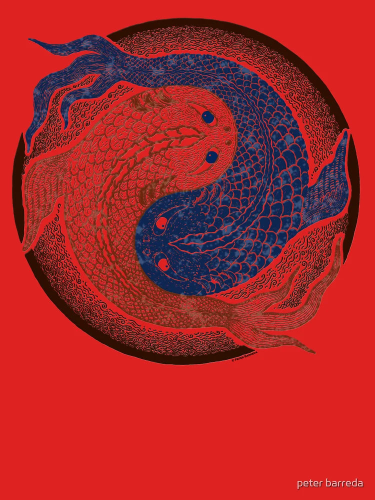 yin yang fish, shuiwudao mandala Classic T-Shirt