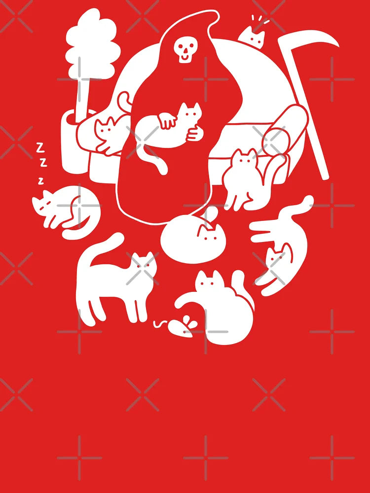 Death and His Cats Classic T-Shirt
