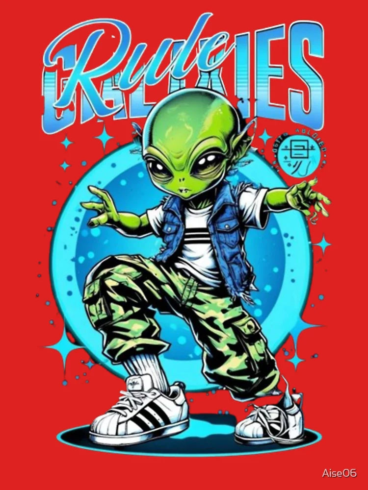 Energetic Alien Character Classic T-Shirt