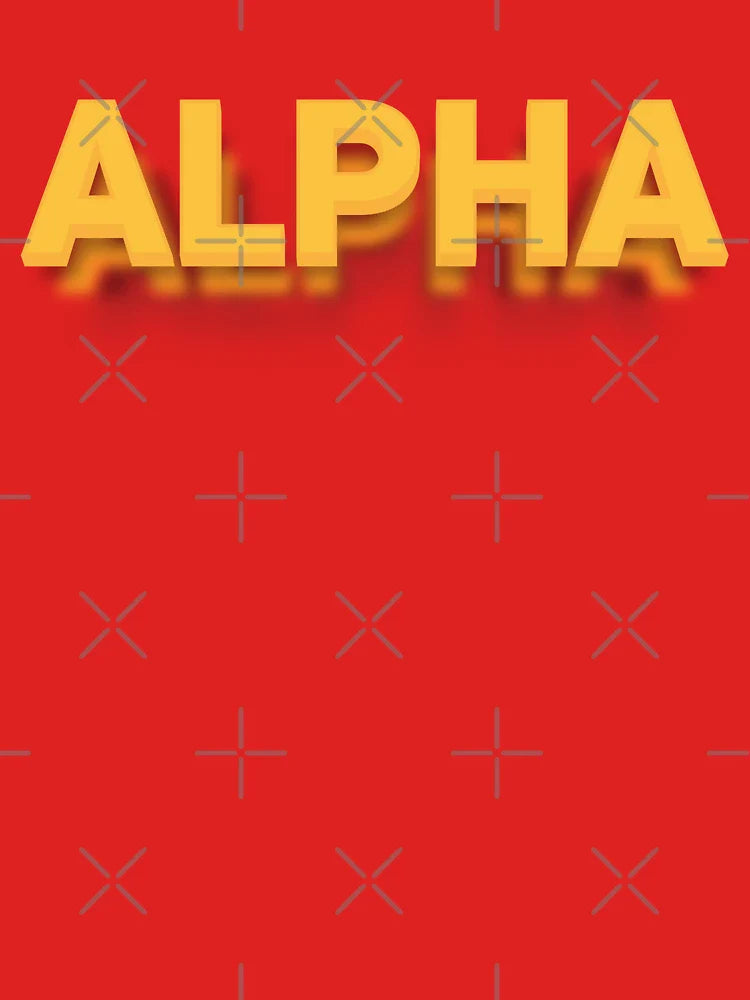 ALPHA – Bright statement with strong 3D typography Classic T-Shirt