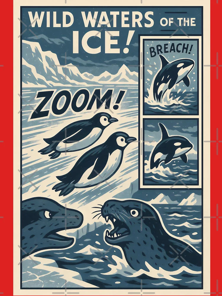 Icebound Adventure – Penguins, Orcas & Seals in Action Classic T-Shirt