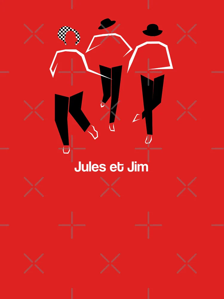 Jules and Jim françois truffaut minimalist movie fan art Classic T-Shirt