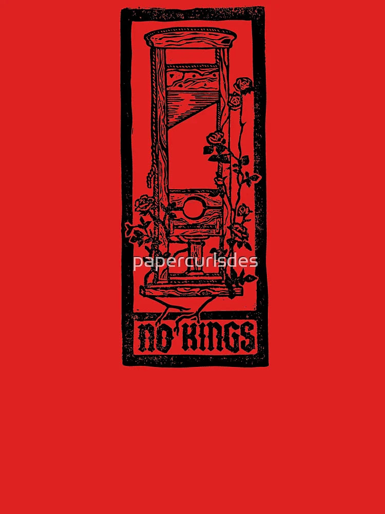 No Kings Block Print Classic T-Shirt
