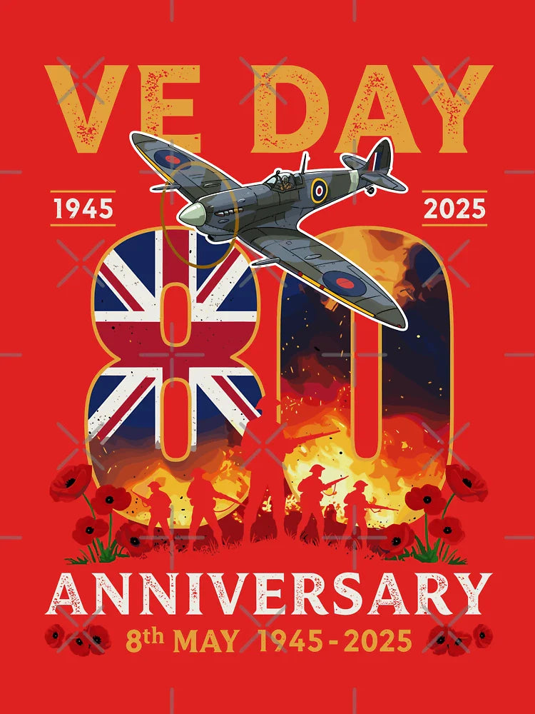 VE Day 2025 Flag 80th anniversary 2025 V-E Day 80th Classic T-Shirt