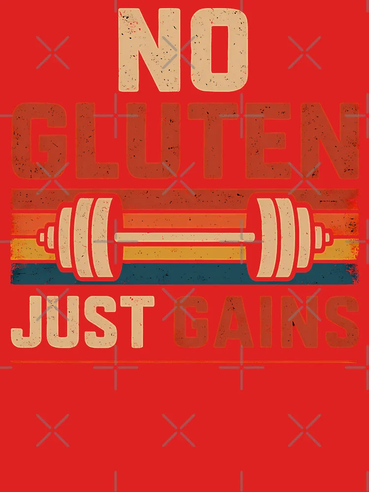 No Gluten Just Gains – Celiac Fitness Motivation Classic T-Shirt