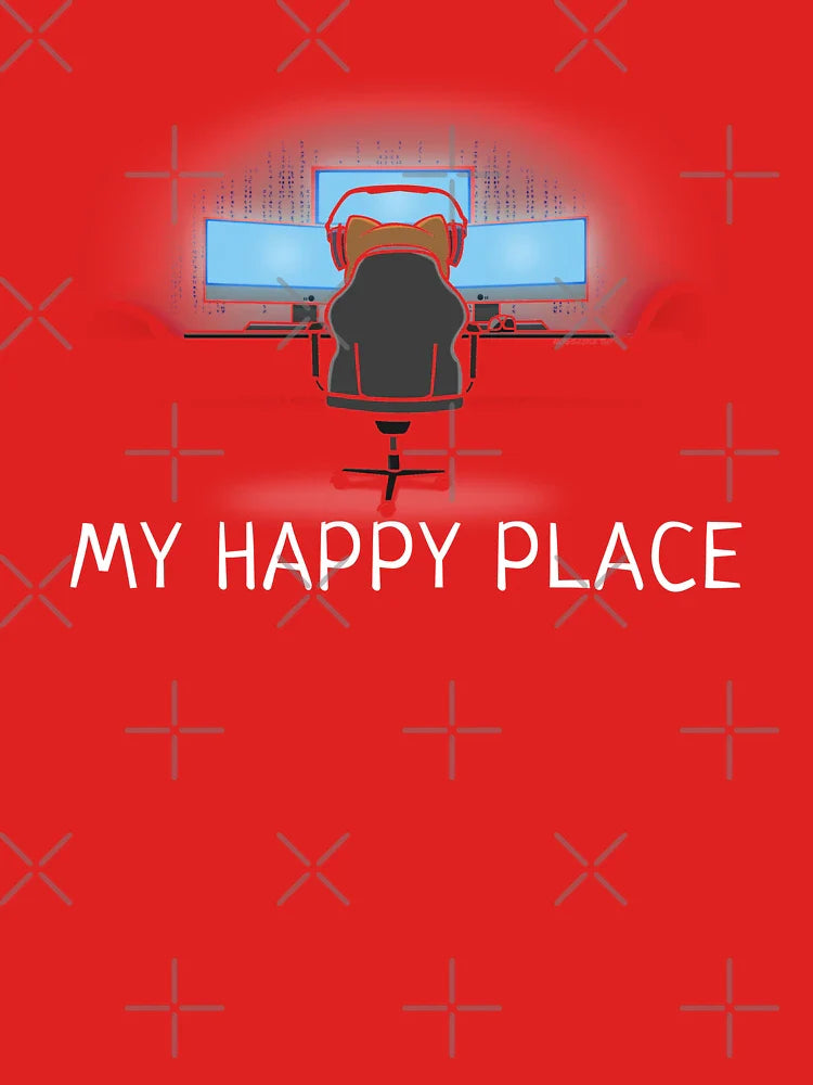 Video Gaming On My Rig Is My Happy Place Classic T-Shirt