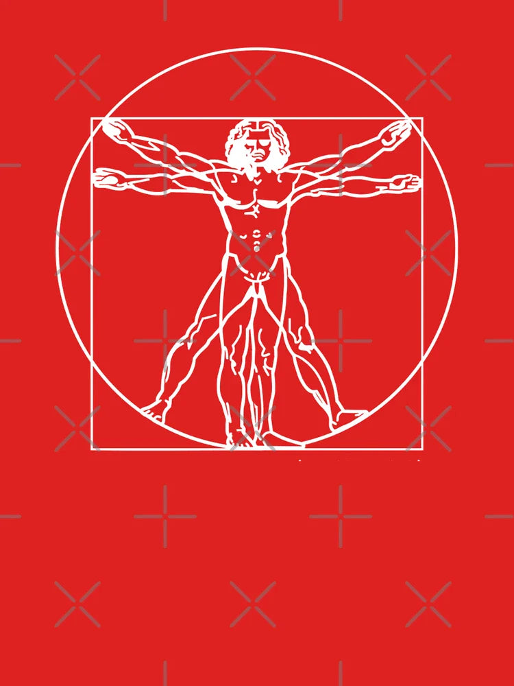 The Vetruvian Man by Leonardo DaVinci Classic T-Shirt