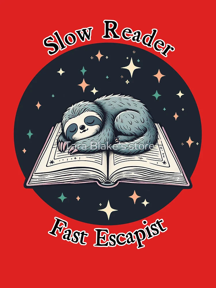 Slow reader, fast escapist  - tarot sloth Classic T-Shirt