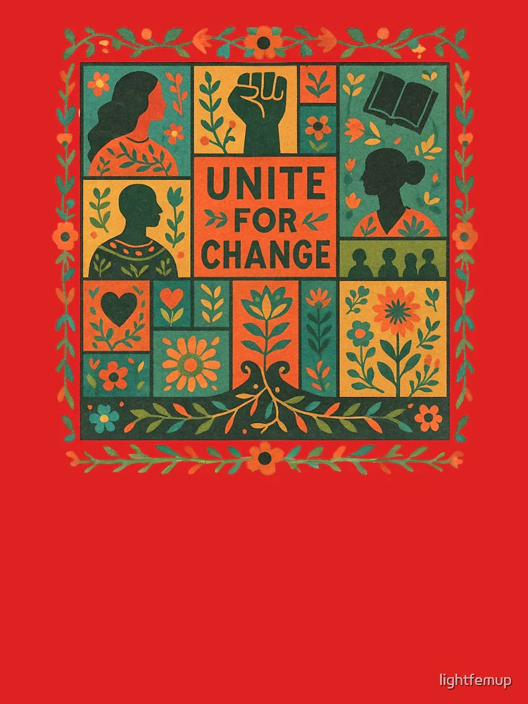 Unite for Change Folk Art Community Empowerment Classic T-Shirt